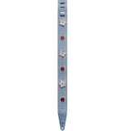 Levy's MG317IB-002 Tracolla in pelle Blue 2.5"