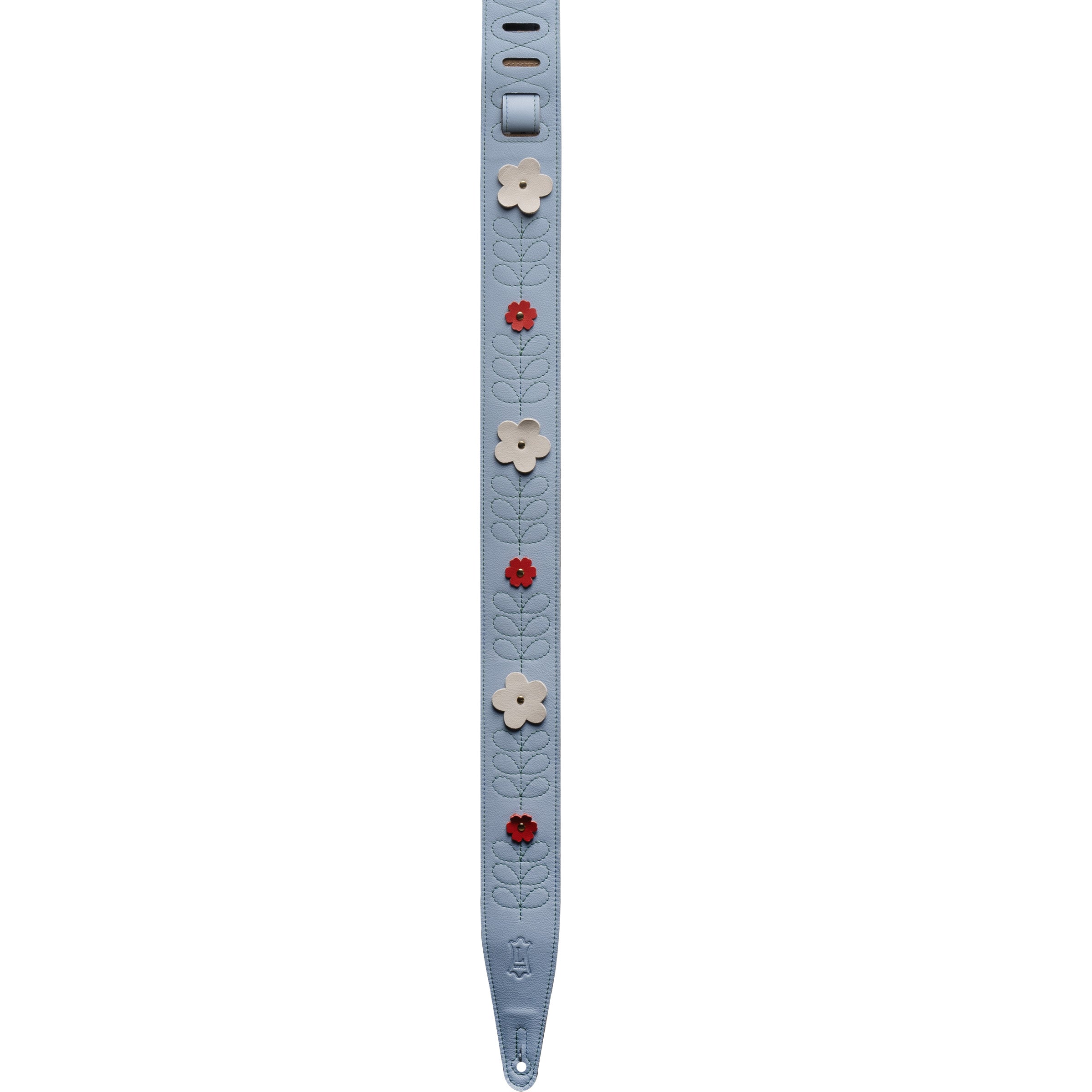 Levy's MG317IB-002 Tracolla in pelle Blue 2.5"