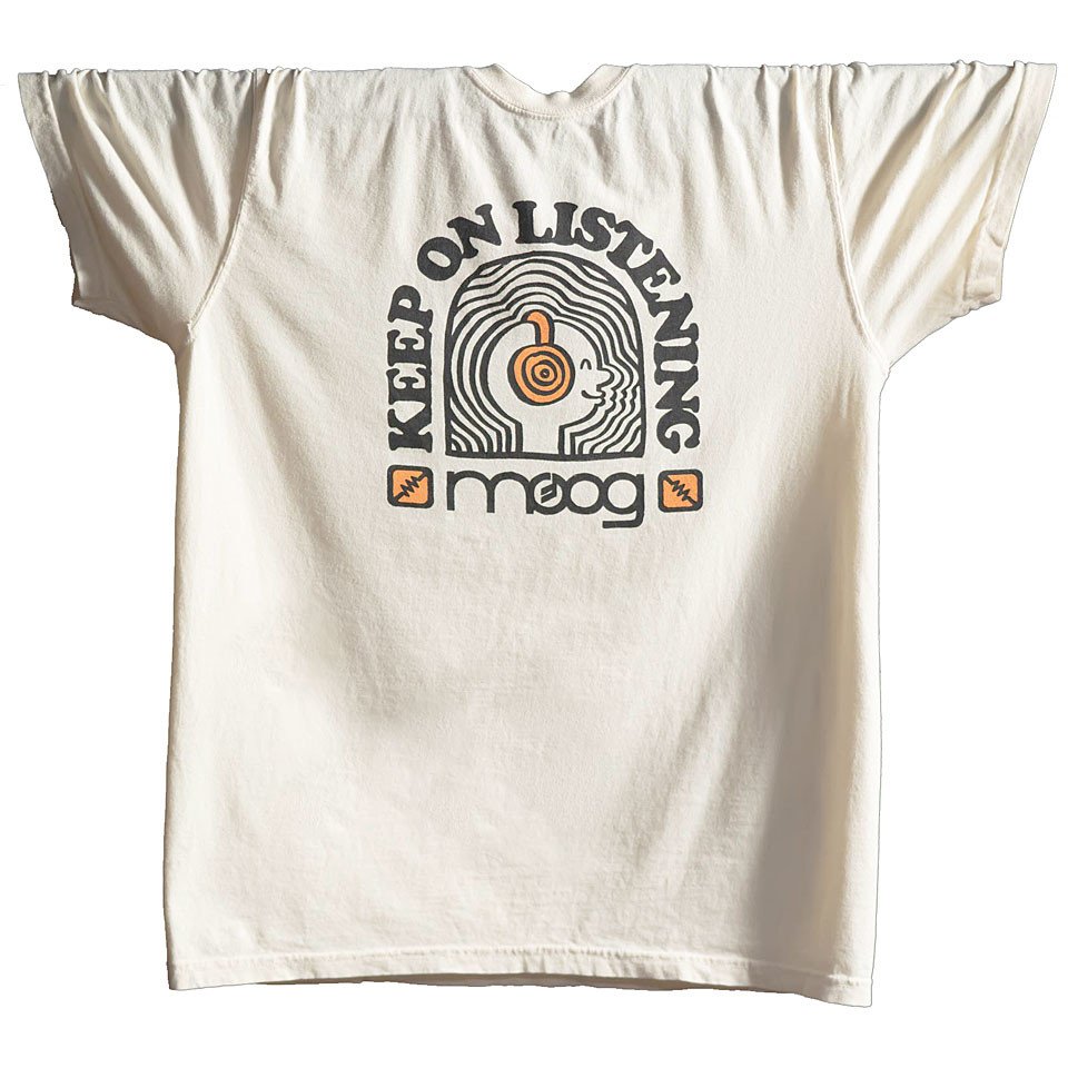 MOOG MUSIC Keep On Listening Tee Large