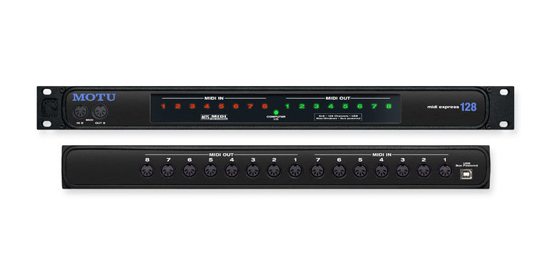Motu Midi Express 128 Interfaccia Midi Usb 8 In 9 Out