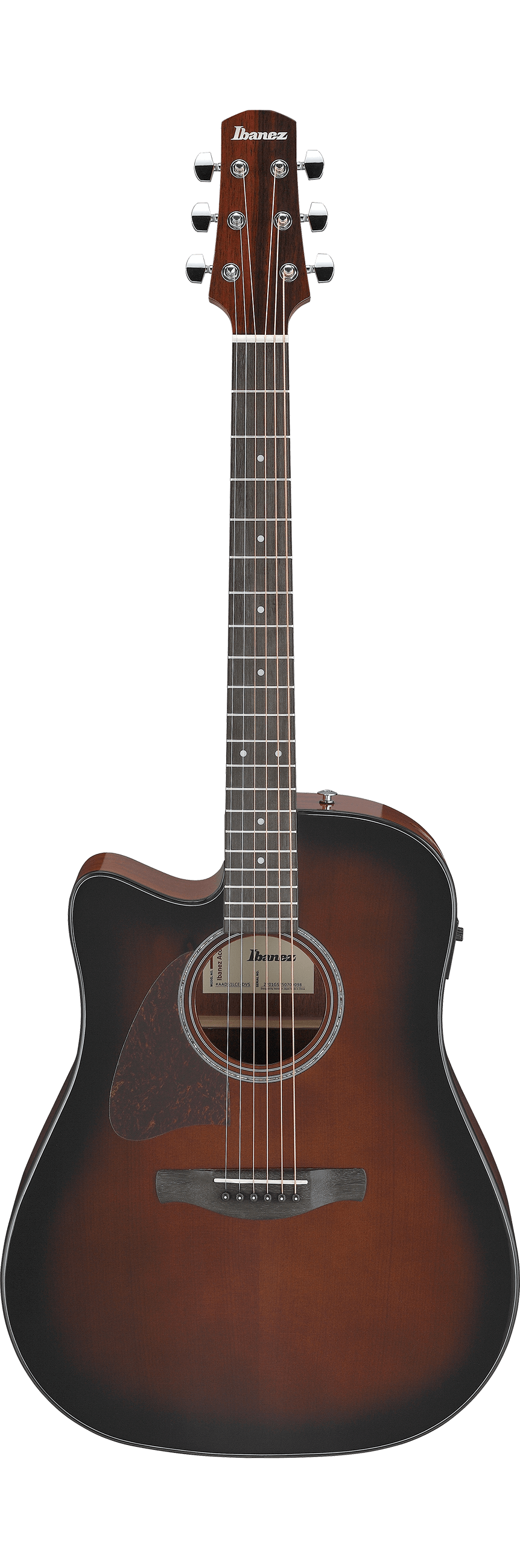 Ibanez AAD51LCE Dark Violin Sunburst High Gloss Left-Hand Mancina