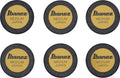 Ibanez Set 6 Plettri Round Shape da 0,8 mm Black
