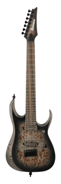 Ibanez RGD71ALPA Chitarra Elettrica 7 Corde Charcoal Burst Black Stained Flat