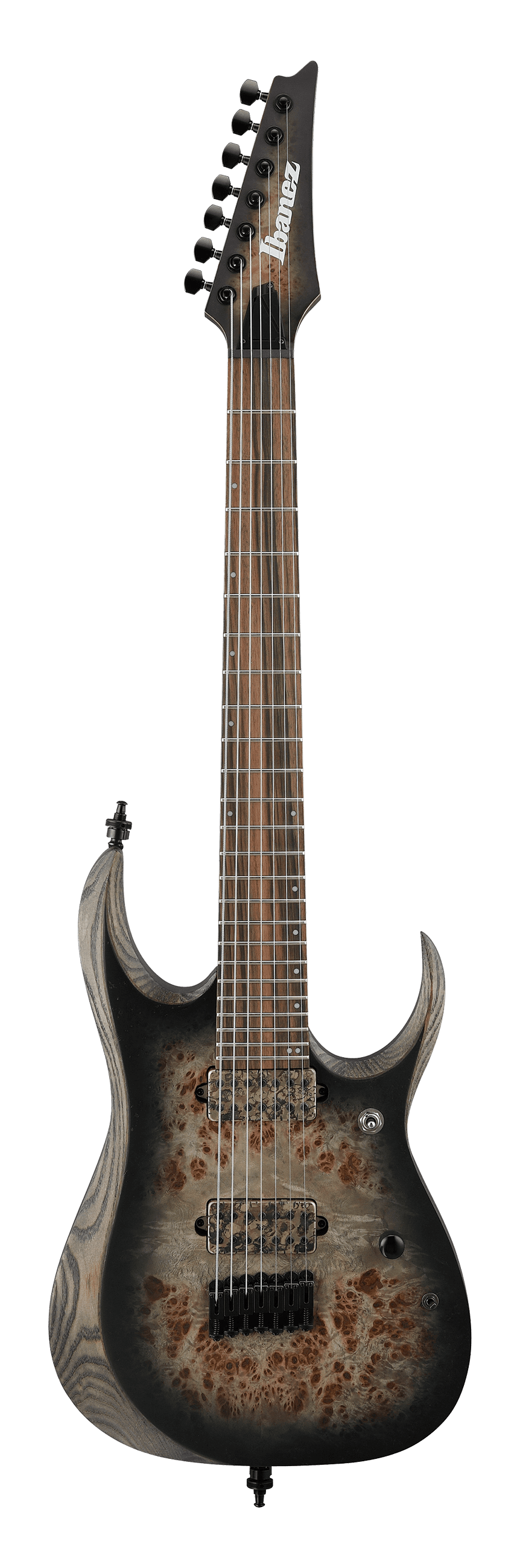 Ibanez RGD71ALPA Chitarra Elettrica 7 Corde Charcoal Burst Black Stained Flat