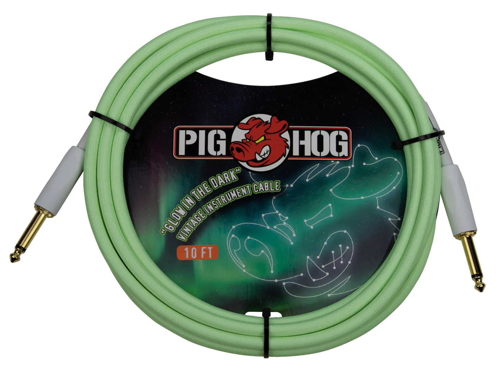 Pig Hog Fluorescente Instrument Cable 3 Mt. Dritto