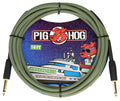 Pig Hog Jamaica Green Instrument Cable 3 Mt.