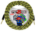 Pig Hog Yellow Graffiti Instrument Cable 6 Mt.