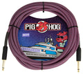 Pig Hog Riviera Purple Stripes Instrument Cable 3 Mt.