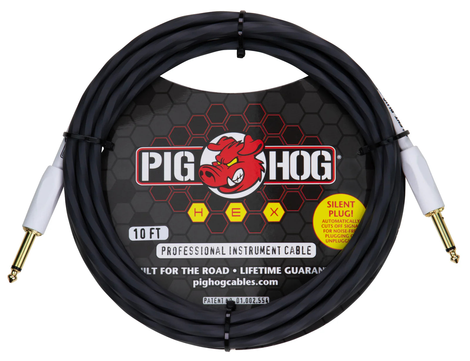 Pig Hog Hex Silent Cable 18Ft 5,7m Grey