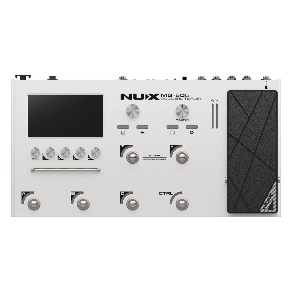 Nux MG-50II DB Pedaliera Modeler White per Chitarra