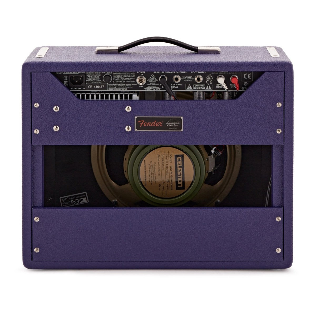 Fender Limited Edition 65 Princeton Reverb 1×12 Greenback Finitura Prugna