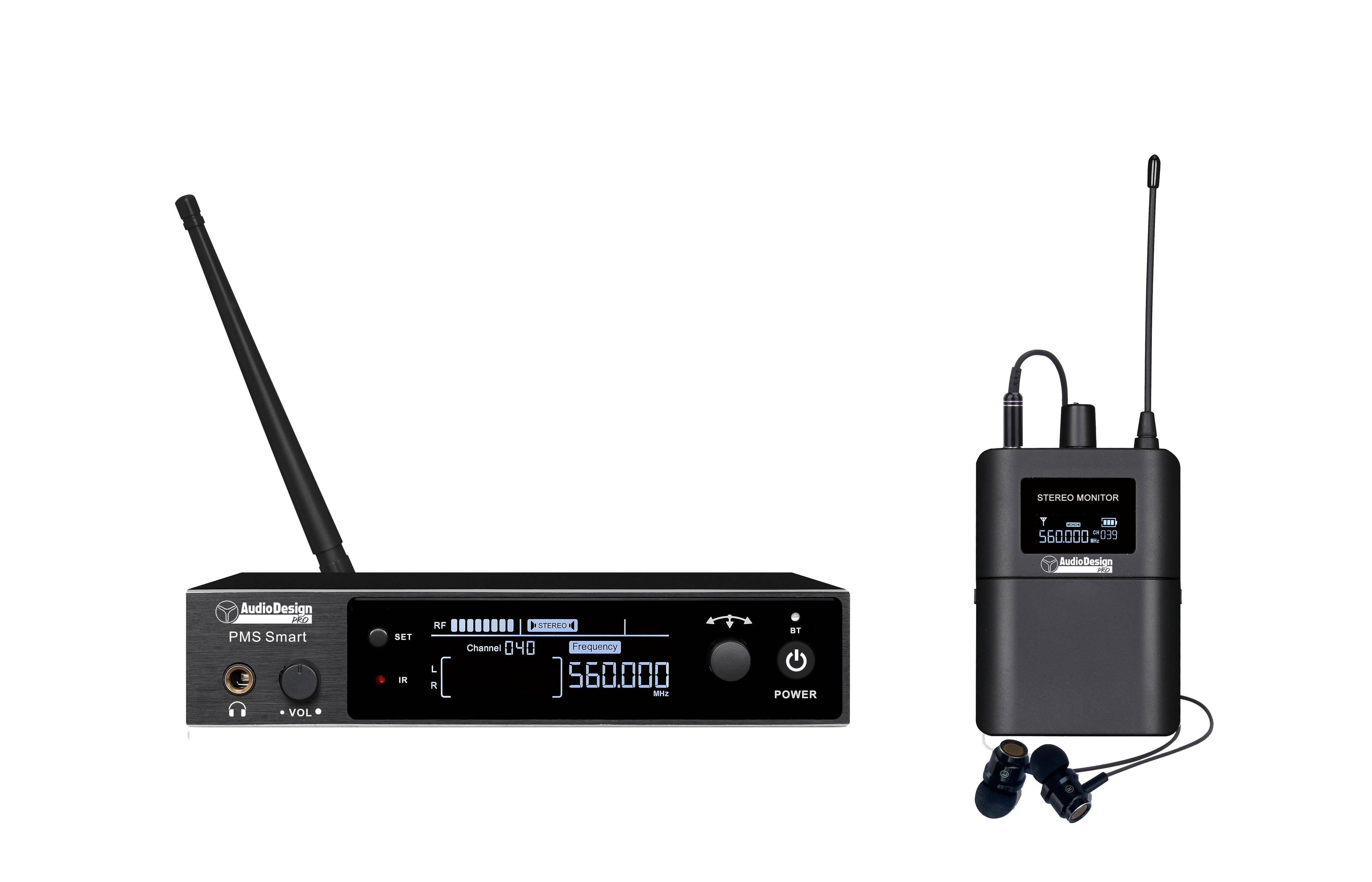 Audiodesign Sistema In Ear Monitor Stereo Wireless UHF