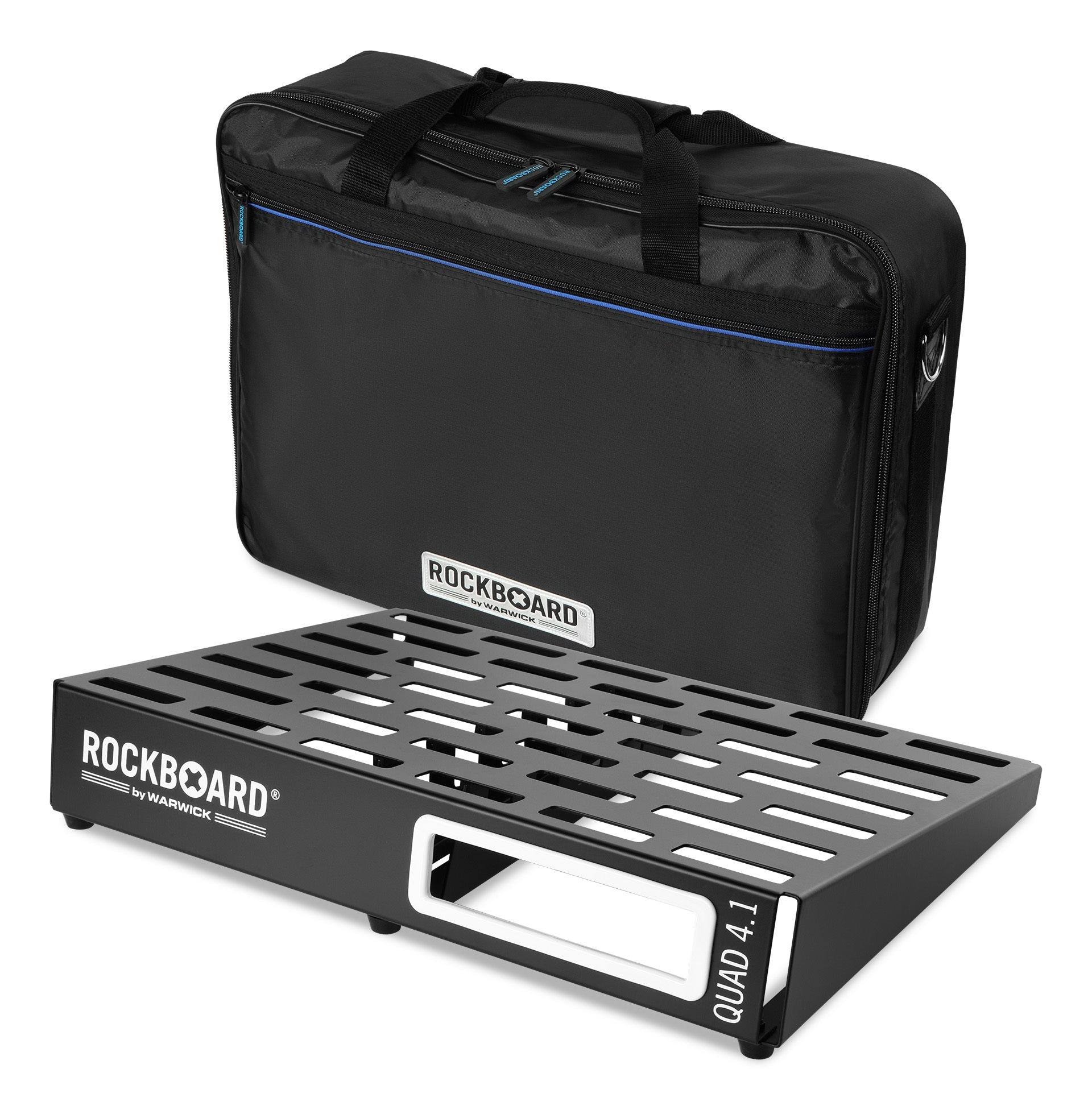 Rockboard By Warwick Rbo B 4.1 Quad C Pedalboard 47,2x33cm con Flight Case