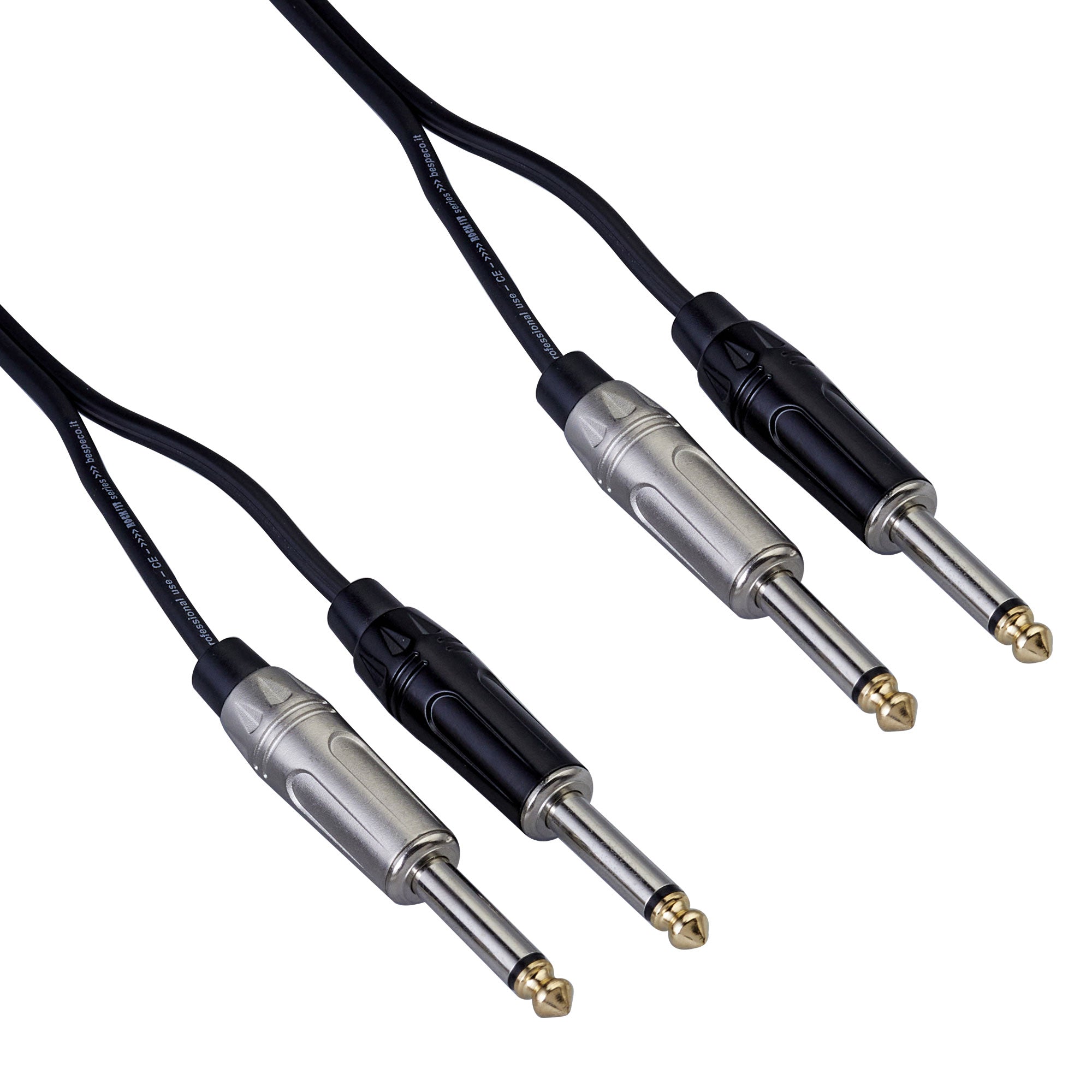 Bespeco Rcw600 Cavo Interlink 2X Jack 6,3 2X Jack 6,3 mm Mt 1,5 Nero