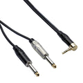 Bespeco Jack Stereo 3,5 mm Angolo  2 x Jack 6,3 mm Rockit Mt 1,5