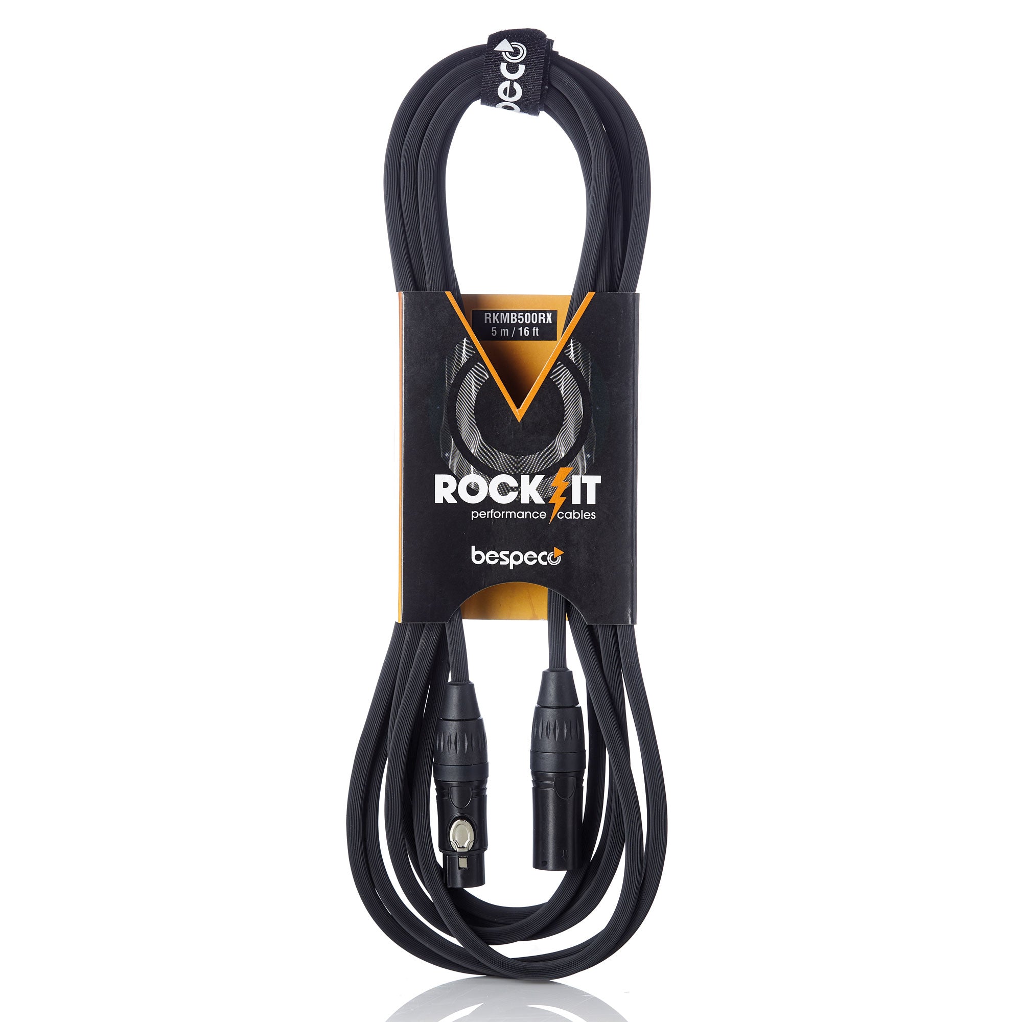 Bespeco Cavo Microfonico XLR M a XLR F Rockit Mt 3 Guaina Rigata