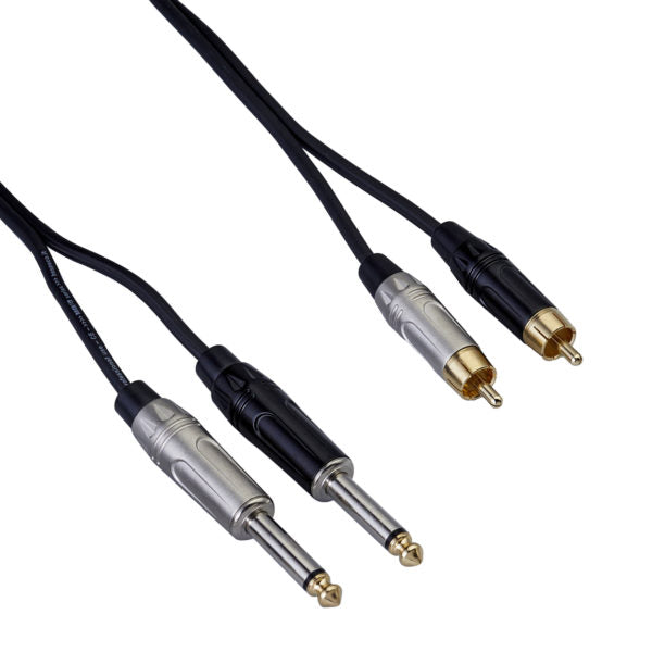 Bespeco Cavo Interlink 2 x jack 6,3 mm 2 x RCA Mt 5