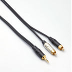 Bespeco Cavo Y Mini Jack Stereo 3,5 Trs a 2 Jack RCA M Mt 5