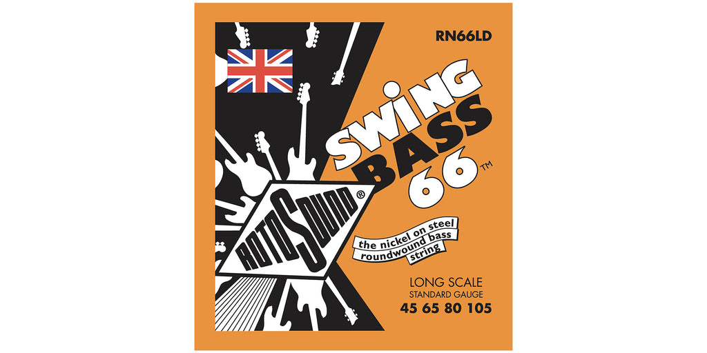 Rotosound RN66LD Bass Guitar Strings 4C Long Scale 45-105 Nickel