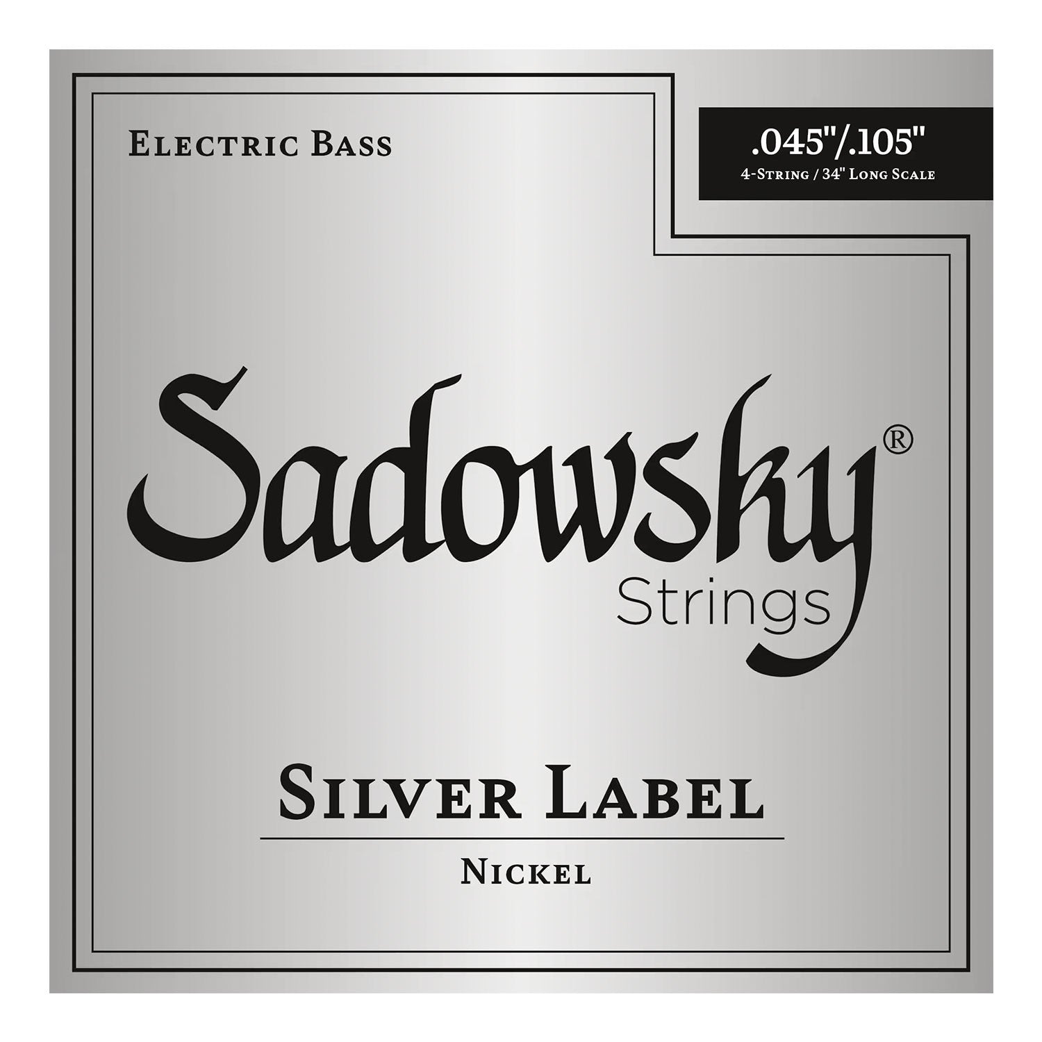 Sadowsky Silver Label Basso Elettrico 4 St 045-105 Nickel