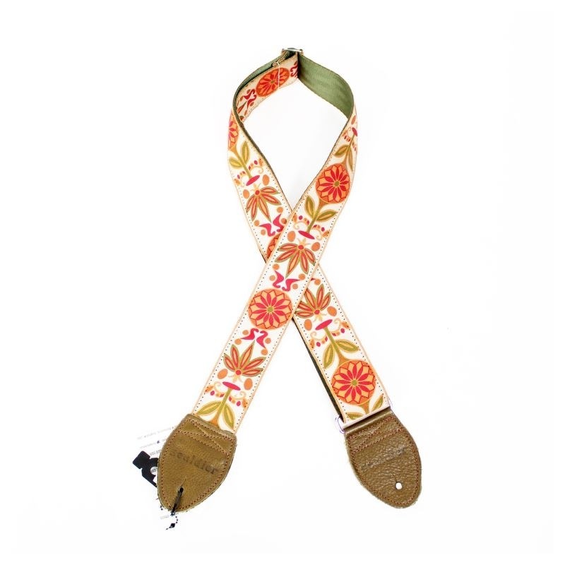 Souldier Daisy Maroon Guitar Strap