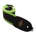 Rotosound STR11 Tracolla in Tela con Fasce Verde Terinali in Pelle