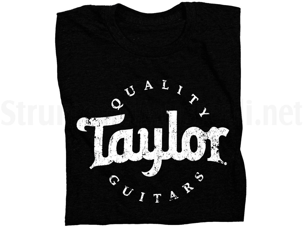Taylor T-Shirt Aged Logo Black Large