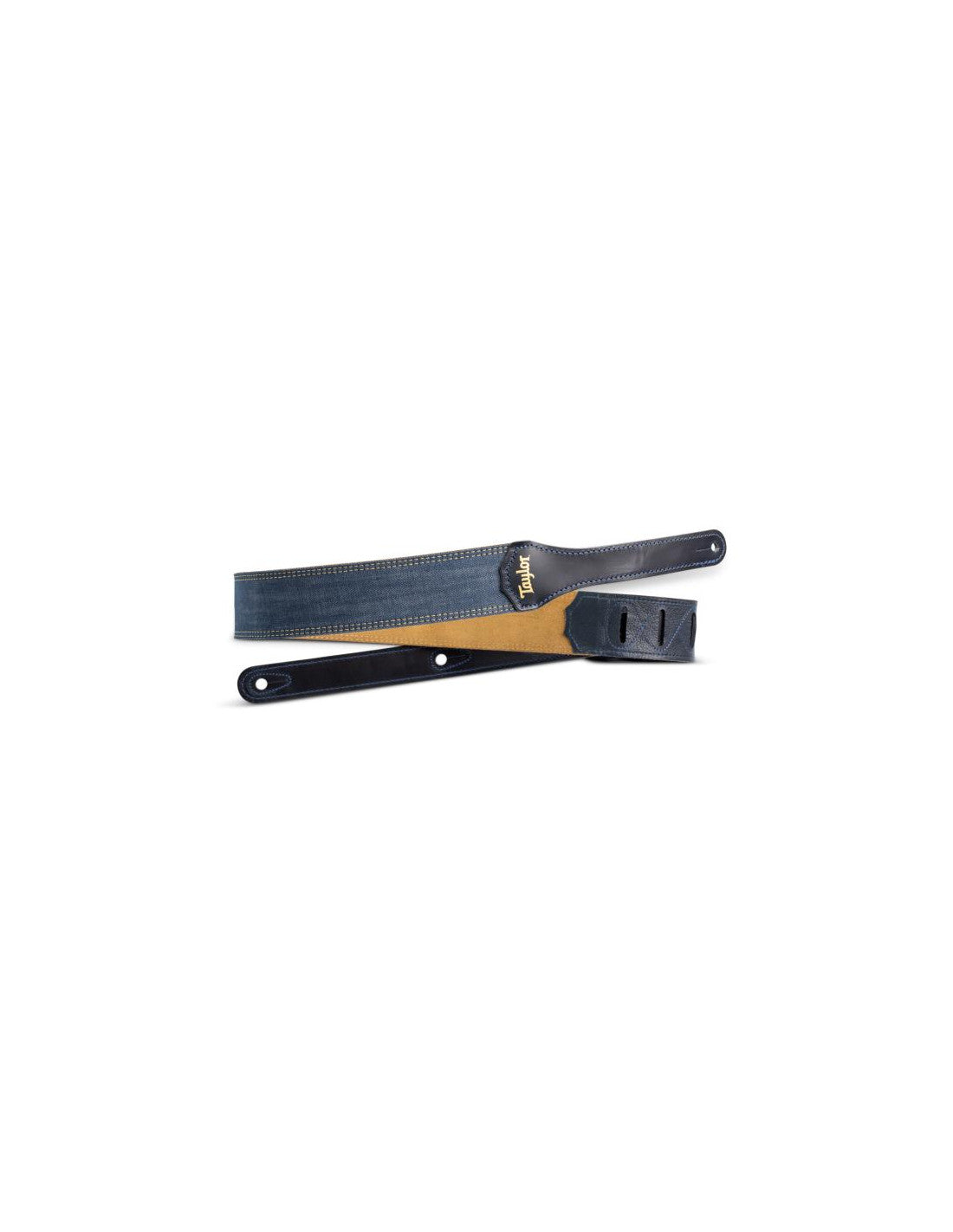 Taylor 430120 Tracolla Blue Denim 2' Gold Logo