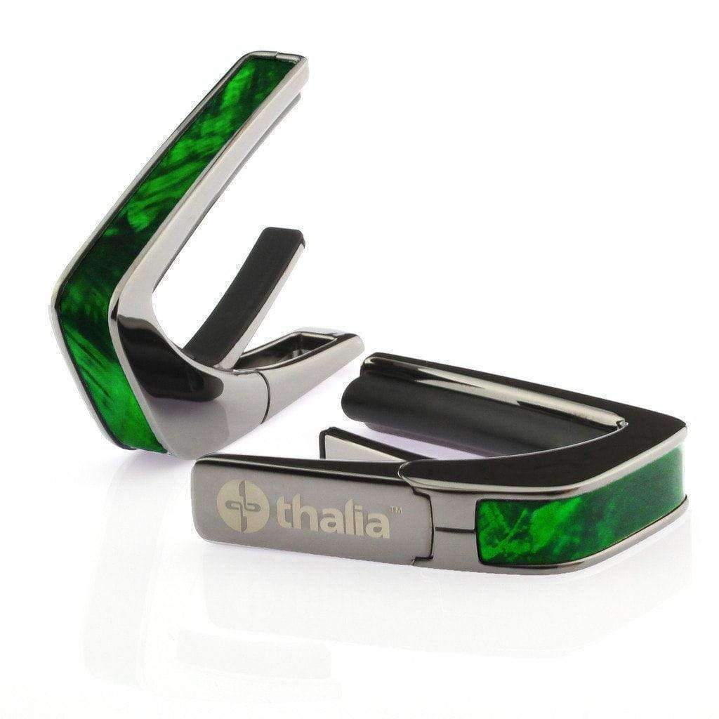 Thalia Capotasto Black Chrome Inserto Green Angel Wing