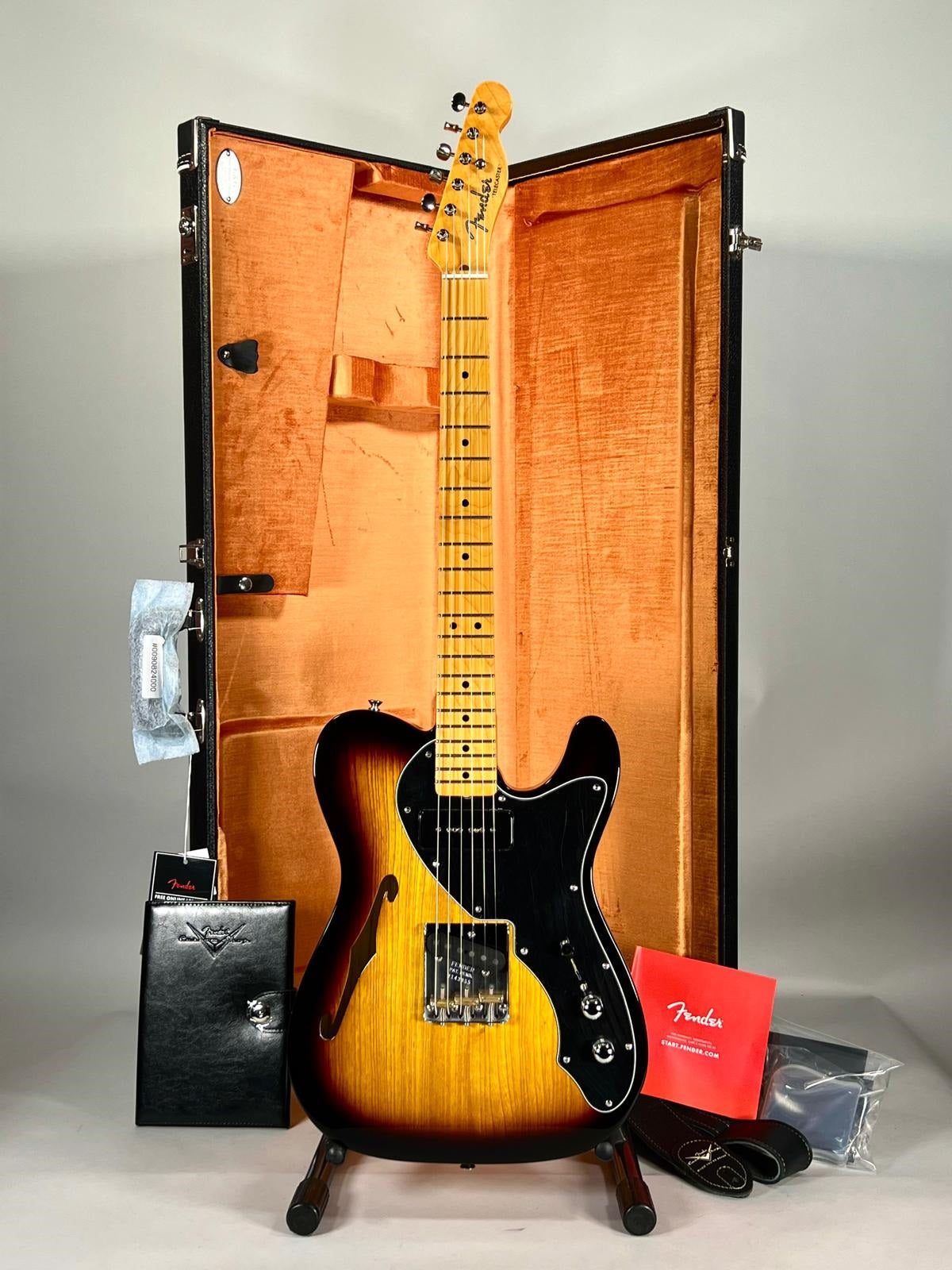 Fender Custom Shop 50s Telecaster Thinline Nos MN 2-Color Sunburst