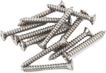 Fender Bass Telecaster Bridge Strap Button Mounting Screws Chrome Set 12 Pz