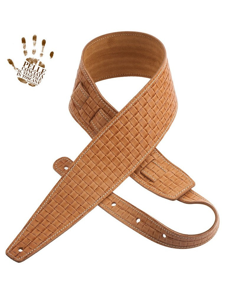 Magrabo Tracolla Holes HS Embossed Intreccio Naturale 8 Cm