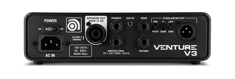 Ampeg Venture V3 Testata per Basso 300 W
