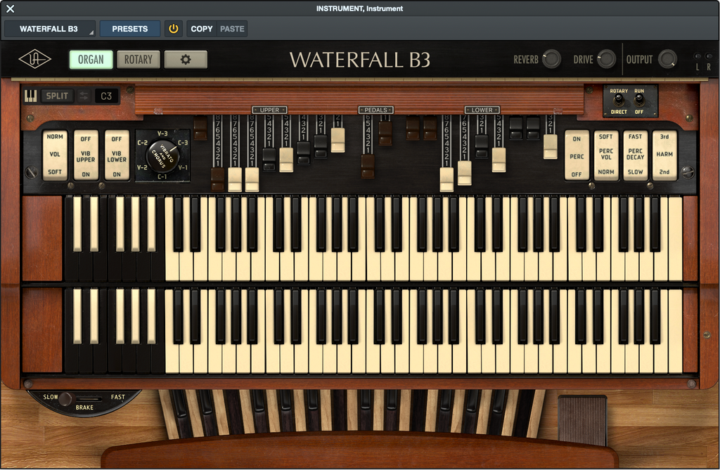 UNIVERSAL AUDIO Waterfall B3 Organ - UAD Instrument