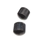 Yellow Parts Set 2 Manopole di Regolazione Metallo Nero
