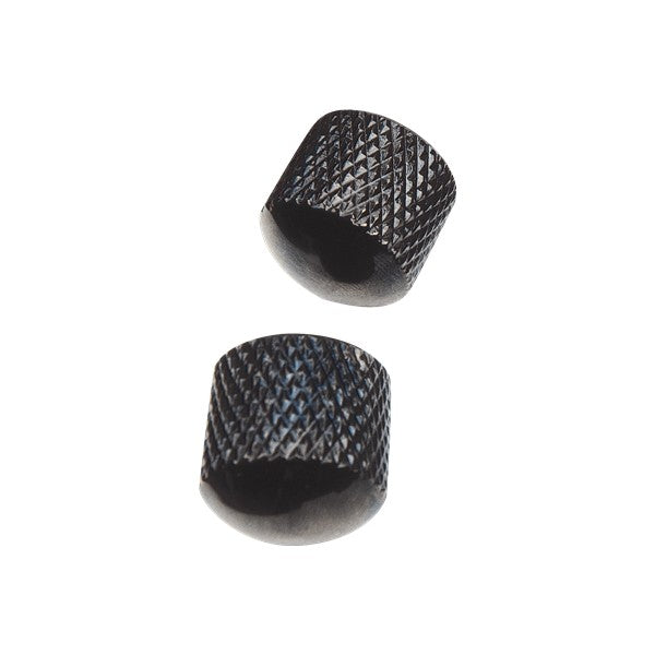 Yellow Parts Set 2 Manopole di Regolazione Metallo Nero