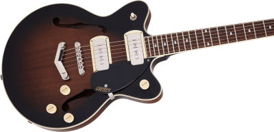 Gretsch G2655 P90 Streamliner Center Block Brownstone con V Stoptail