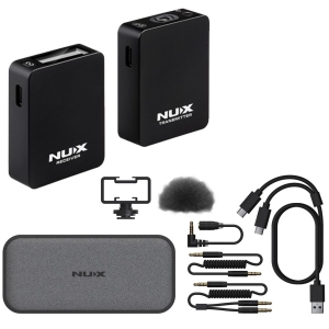 Nux B10 Vlog Sistema Microfonico Lavalier Wireless