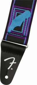 Fender Tracolla  Neon Monogrammed Blue Purple Strap