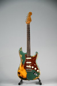 Fender LTD Roasted 61Strat Super Heavy Relic Aged Sherwood Green Metallic over 3-Color Sunburst