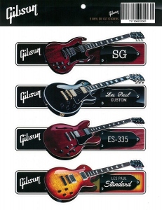 Gibson Logo Guitar Sticker Pack