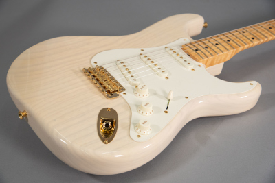 Fender Custom Shop 1957 Stratocaster Nos Gold Hw Aged White Blonde