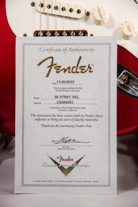 Fender 58 Stratocaster Relic Faded Aged Candy Apple Red