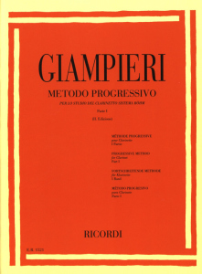 Giampieri - Metodo progressivo per lo studio del Clarinetto sistema Böhm, parte I