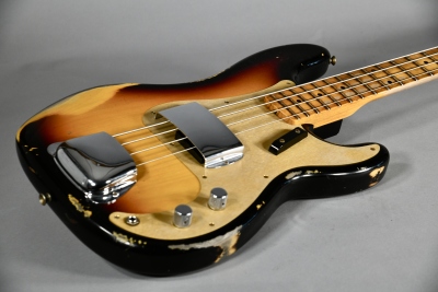 Fender Custom Shop 58 Precision Bass Heavy Relic Maple Neck 3 Tone Sunburst