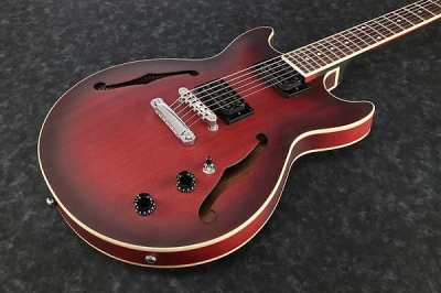 Ibanez AM53SRF Sunburst Red Flat Chitarra Semiacustica