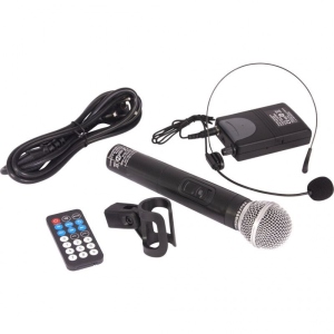 Ibiza Pa System Portatile Usb Mp3 Rec Vox Bluetooth 2 Vhs Wireless Mics 400W
