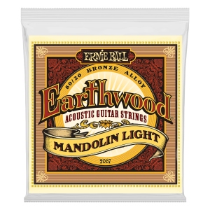 Ernie Ball 2067 Earthwood Mandolin Light Terminate ad Anello Bronzo 80/20