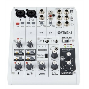Yamaha Ag06 White Mixer Scheda Audio Usb