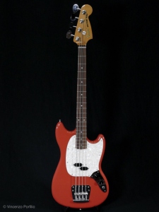 Fender Vintera 60S Mustang Bass Pau Ferro Fiesta Red